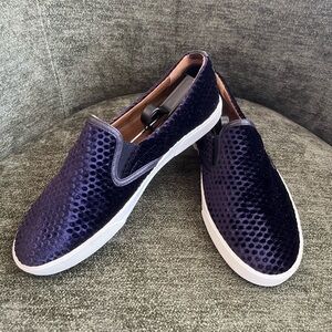 Jimmy Choo women velvet Purple Slip-On Shoes